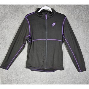 Arctiva Full Zip Mock Neck Insulator Jacket Top Womens Medium Pockets‎ Black